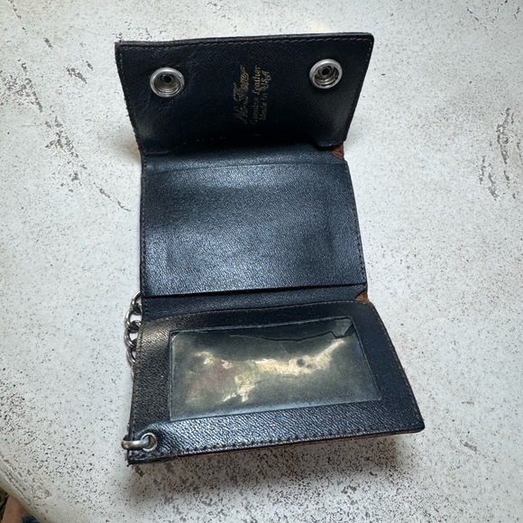 Vintage No Fear Leather Chain Wallet - Picture 4 of 6